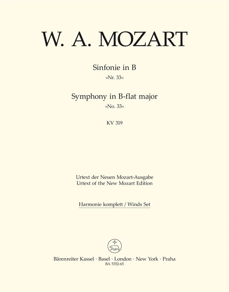 Symphony in Bb Major No. 33